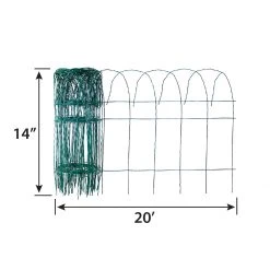 Origin Point Garden Craft 14" x 20' Scroll Top Rolled Garden Border -Home Tools Sales 2024 19000114 2 1