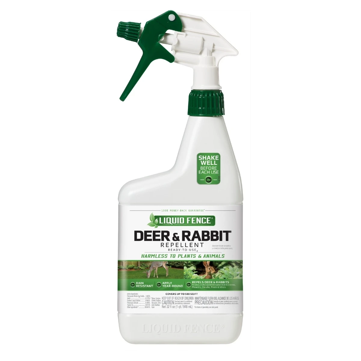 Liquid Fence Deer & Rabbit Repellent Spray, 32 oz. 3 Liquid Fence Deer & Rabbit Repellent Spray, 32 oz.