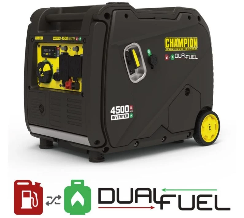 Champion 4500-Watt Dual Fuel Inverter Generator Champion 4500-Watt Dual Fuel Inverter Generator -Home Tools Sales 2024 200991 1 1