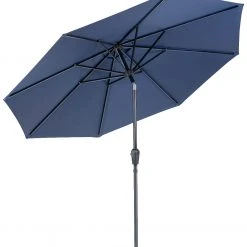 Sunray 9' Blue Market Umbrella with Crank -Home Tools Sales 2024 201004 9ft market umbrella open navy sq 1