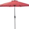 Sunray 9' Red Market Umbrella with Crank