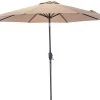 Sunray 9' Tan Market Umbrella with Crank -Home Tools Sales 2024 201006 9ft market umbrella open taupe 1 1