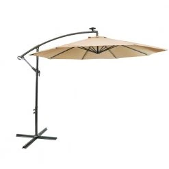 Sunray 10' Offset Umbrella with LED Lights