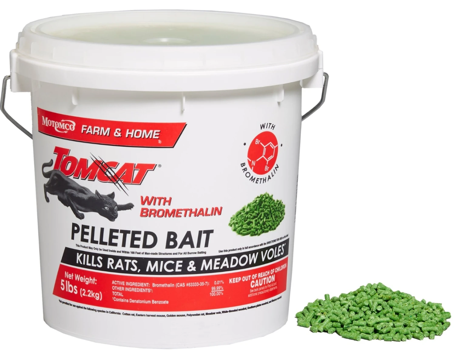 Tomcat With Bromethalin, 5 lb. Pail, 22045 3 Tomcat With Bromethalin, 5 lb. Pail, 22045