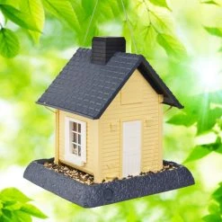 Yellow Cottage Birdfeeder
