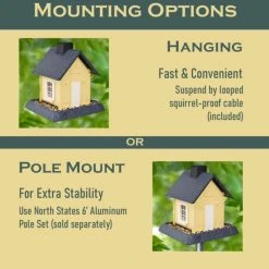 Yellow Cottage Birdfeeder -Home Tools Sales 2024 2630424 1 1