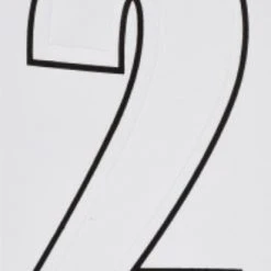 Hillman 3" Adhesive House Number, White -Home Tools Sales 2024 2 1 1 1