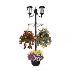 Sun-Ray Solar Lamp Post/Planter, 7' -Home Tools Sales 2024 302003 martens lamp post planter 1 1