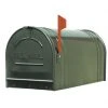 Fulton Extra Large Post Rural Mailbox - Gun Metal Silver