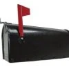 Fulton Standard Post Rural Mailbox - Black -Home Tools Sales 2024 3040008 1