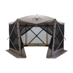Gazelle G6 6-Sided Portable Gazebo, Desert Sand