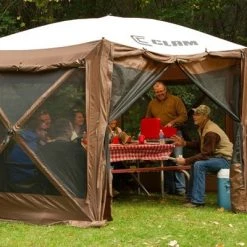 Clam Brown/Tan Quick Set Pavilion Screen Tent -Home Tools Sales 2024 3200145 6 1