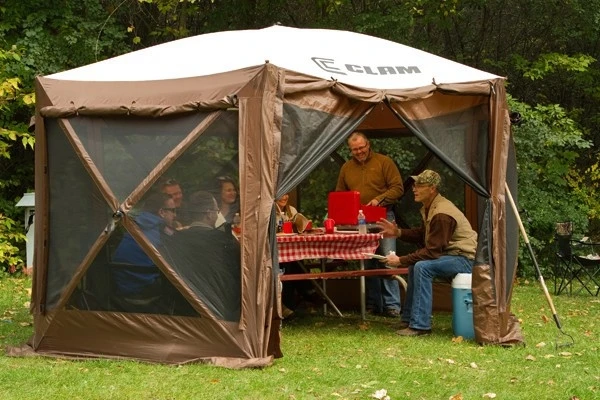 Clam Brown/Tan Quick Set Pavilion Screen Tent 8 Clam Brown/Tan Quick Set Pavilion Screen Tent - Image 6