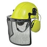 Timber Tuff Loggers Helmet, Full Face w/Ear Protection