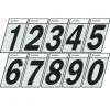 Hillman 1 1/2" Black/Silver Reflective Angle-Cut Number Mailbox Stickers