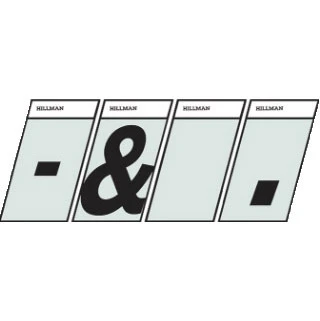 Hillman 1 1/2" Black/Silver Reflective Angle-Cut Punctuation Mailbox Stickers Hillman 1 1/2" Black/Silver Reflective Angle-Cut Punctuation Mailbox Stickers -Home Tools Sales 2024 47810813 1 1
