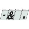 Hillman 1 1/2" Black/Silver Reflective Angle-Cut Punctuation Mailbox Stickers -Home Tools Sales 2024 47810813 1