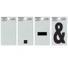 Hillman 2" Black/Silver Reflective Punctuation Mailbox Stickers