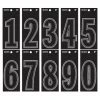Hillman 3" Black Vinyl Number Mailbox Stickers