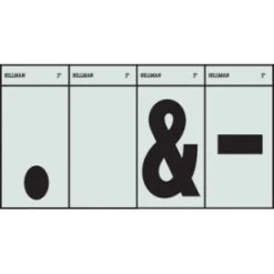 Hillman 3" Black/Silver Reflective Punctuation Mailbox Stickers