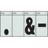 Hillman 3" Black/Silver Reflective Punctuation Mailbox Stickers