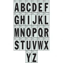 Hillman 3" Black/Silver Reflective Letter Mailbox Stickers