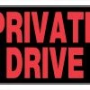Hillman 8"x12" Plastic Fluorescent "Private" Sign -Home Tools Sales 2024 47812963 1 1