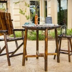 Leigh Country Char-log Bar Arm Chair -Home Tools Sales 2024 50060015 1