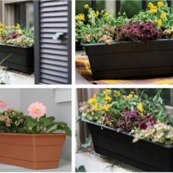 Bloem Dura Cotta 24 in. Plastic Window Box Planter w/Tray 6 Bloem Dura Cotta 24 in. Plastic Window Box Planter w/Tray -Home Tools Sales 2024 5171452 3