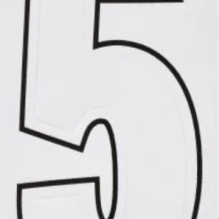 Hillman 3" Adhesive House Number, White -Home Tools Sales 2024 5 1 1