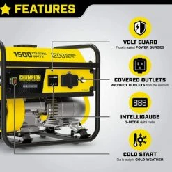 Champion Power Equipment 200915 1500/1200-Watt Portable Generator -Home Tools Sales 2024 63010122 1