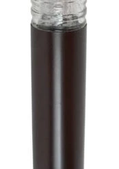 FUSION Solar Bronze Color Changing Ribbed Glass LED Bollard Light