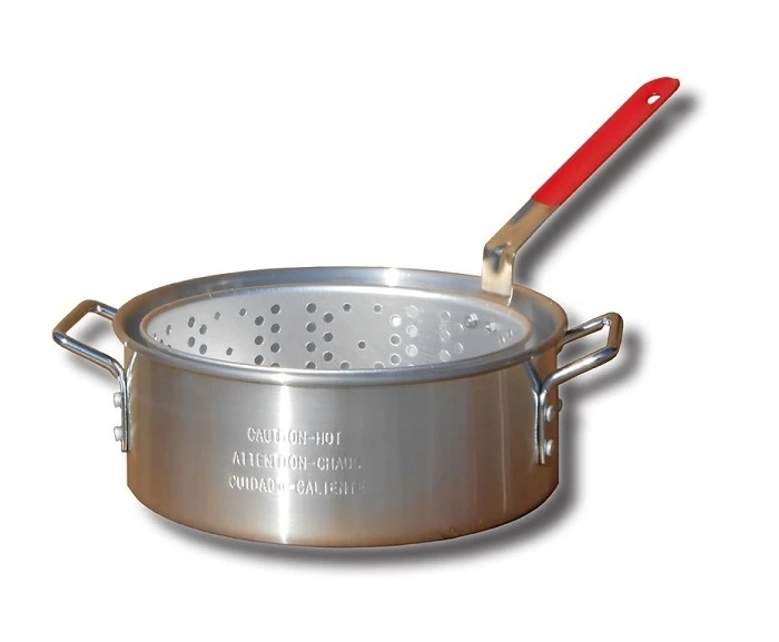 King Kooker KK2 10 Quart Aluminum Fry Pan and Basket 3 King Kooker KK2 10 Quart Aluminum Fry Pan and Basket