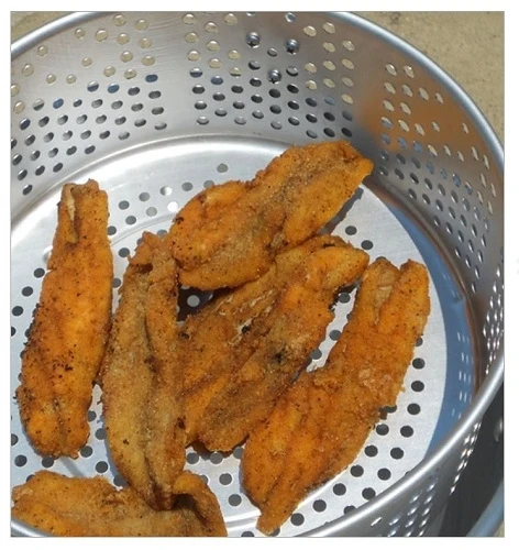 King Kooker KK2 10 Quart Aluminum Fry Pan and Basket 4 King Kooker KK2 10 Quart Aluminum Fry Pan and Basket - Image 2