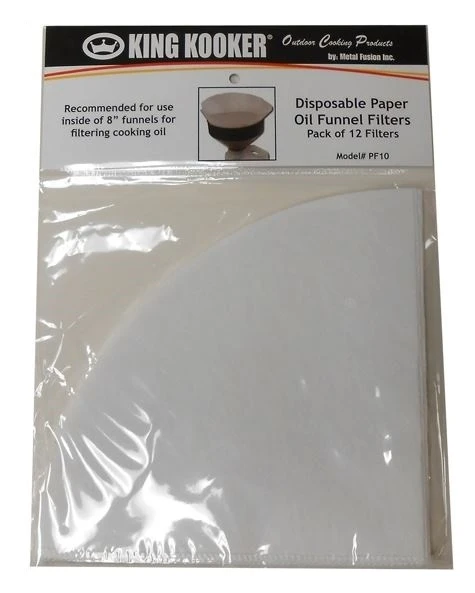 King Kooker PF10 Disposable Paper Oil Funnel Filters - 12 Pack King Kooker PF10 Disposable Paper Oil Funnel Filters - 12 Pack -Home Tools Sales 2024 66190006 1 1