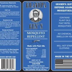 Grandpa Gus's All Natural Mosquito Repellent - 4 oz -Home Tools Sales 2024 66310003 1