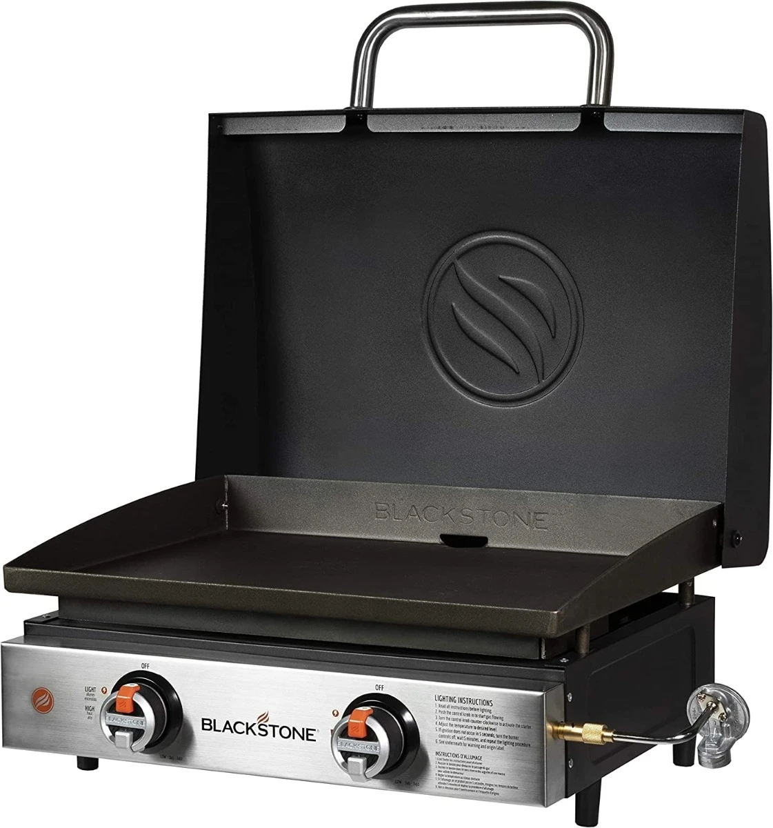 Blackstone 1813 22" Tabletop Griddle with Hood 4 Blackstone 1813 22" Tabletop Griddle with Hood - Image 2