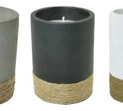 Patio Essentials Citronella Candle Cement Pot with Twine -Home Tools Sales 2024 66640024 3
