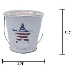 Patio Essentials Patriotic Print Citronella Bucket Candle -Home Tools Sales 2024 66640030 1