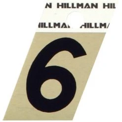 Hillman 1.5" Adhesive Angle-Cut House Number, Black/Gold -Home Tools Sales 2024 6 1 1 1
