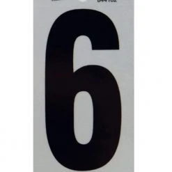 Hillman 5" Reflective Adhesive House Number, Black/Silver -Home Tools Sales 2024 6 2 2 1