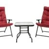 Sunray 3 pc. Red Metal Outdoor Bistro Folding Set -Home Tools Sales 2024 72260067 1