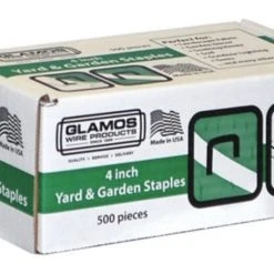 Glamos 4" x 1" x 4" Square Galvanized Landscape Staples, 500-Pack