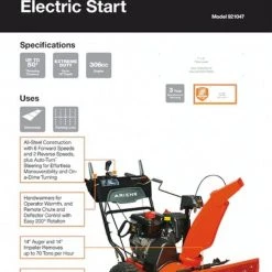 Ariens Deluxe 30 in. 2-Stage Electric Start Gas Snow Blower with Auto-Turn Steering -Home Tools Sales 2024 7724146 5 1