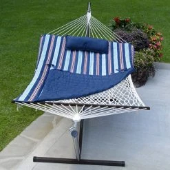 Algoma Cotton Rope Four Piece Hammock Combination, Kingston Stripe -Home Tools Sales 2024 77420000 2