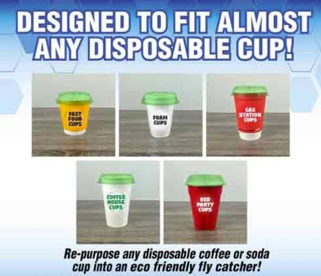 Fly-Lid Turn Almost Any Cup Into A Fly Trap (2-Pack) Fly-Lid Turn Almost Any Cup Into A Fly Trap (2-Pack) -Home Tools Sales 2024 79370001 2 1