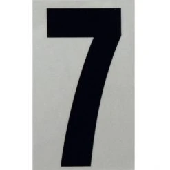 Hillman 5" Reflective Adhesive House Number, Black/Silver -Home Tools Sales 2024 7 2 2 1