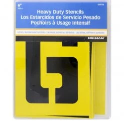 Hillman Letter & Number Stencil Pack (6") -Home Tools Sales 2024 839728 1 1
