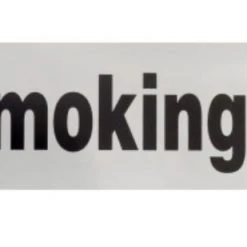 Hillman Adhesive No Smoking Sign with Symbol (2" X 8")
