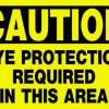 Hillman Caution Eye Protection Sign (8" X 12")